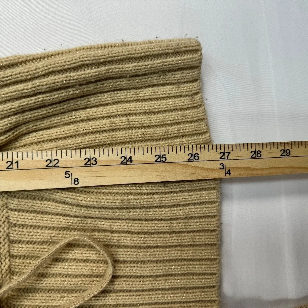 United States Sweaters 1/2 Sleeve Cowl Neck Top Womens Size XL Tan